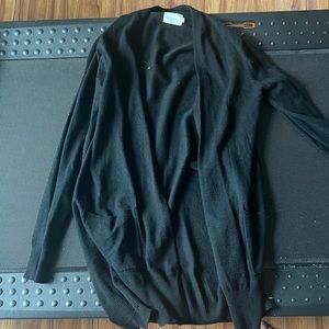 Black long sleeve cardigan